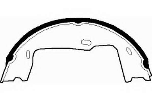 Комплект тормозных колодок, стояночная тормозная система