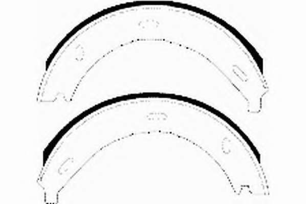 Комплект тормозных колодок, стояночная тормозная система