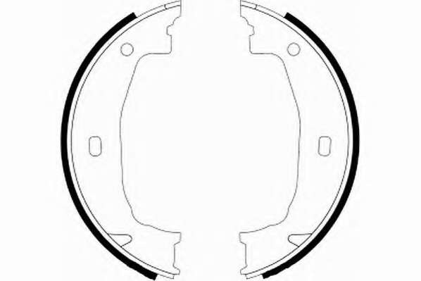 Комплект тормозных колодок, стояночная тормозная система