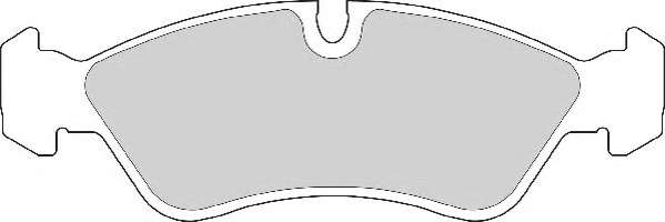 Комплект тормозных колодок, дисковый тормоз