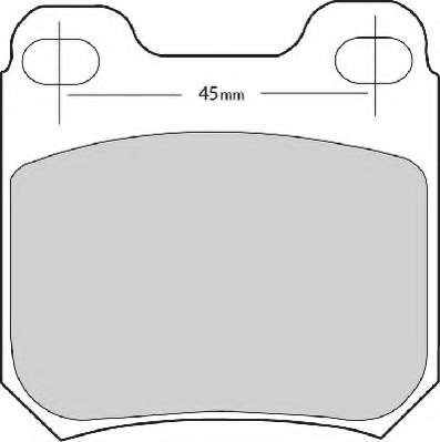 Комплект тормозных колодок, дисковый тормоз