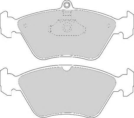 Комплект тормозных колодок, дисковый тормоз