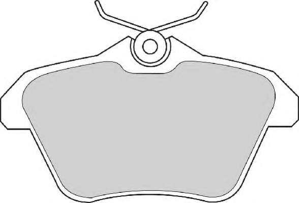 Комплект тормозных колодок, дисковый тормоз