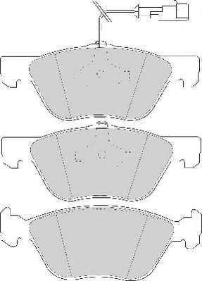 Комплект тормозных колодок, дисковый тормоз