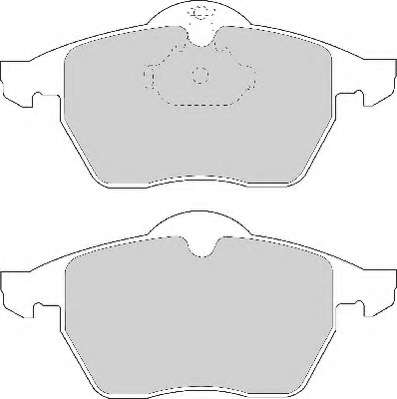 Комплект тормозных колодок, дисковый тормоз