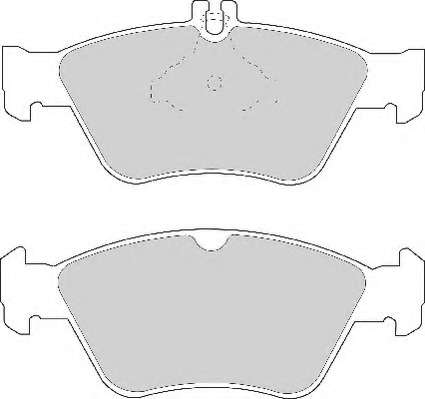 Комплект тормозных колодок, дисковый тормоз