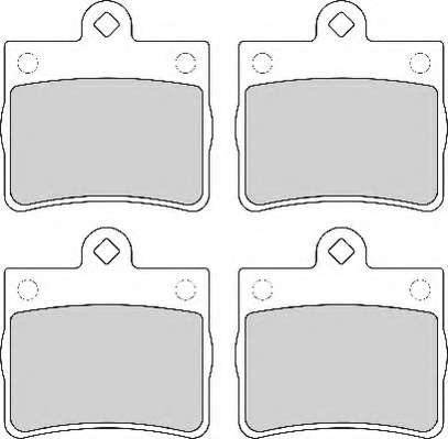 Комплект тормозных колодок, дисковый тормоз