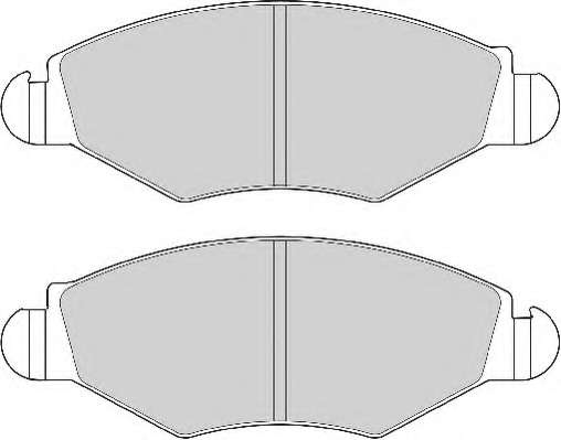 Комплект тормозных колодок, дисковый тормоз