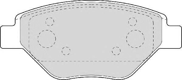 Комплект тормозных колодок, дисковый тормоз