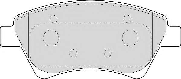 Комплект тормозных колодок, дисковый тормоз