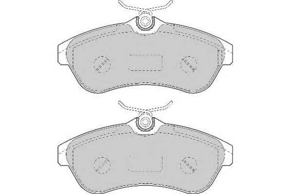 Комплект тормозных колодок, дисковый тормоз