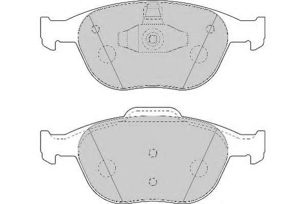 Комплект тормозных колодок, дисковый тормоз