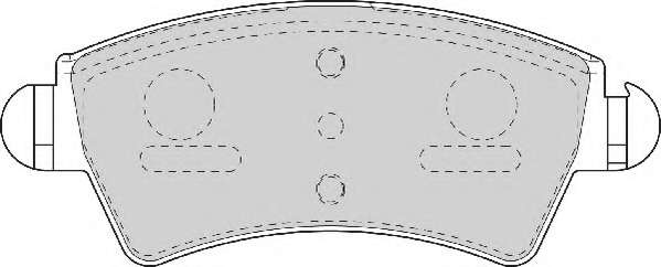 Комплект тормозных колодок, дисковый тормоз