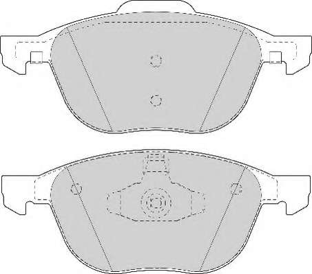 Комплект тормозных колодок, дисковый тормоз