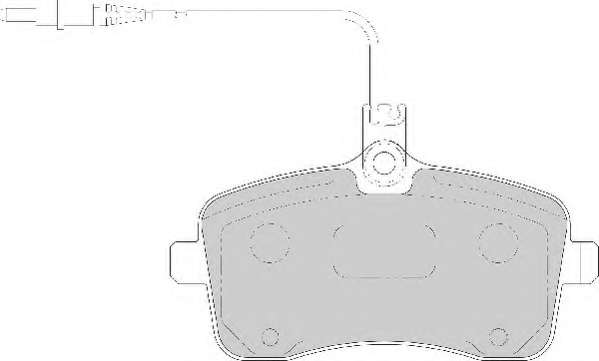 Комплект тормозных колодок, дисковый тормоз