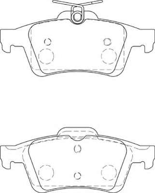 Комплект тормозных колодок, дисковый тормоз