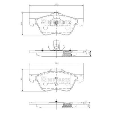 Комплект тормозных колодок, дисковый тормоз
