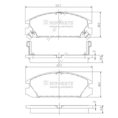 Комплект тормозных колодок, дисковый тормоз