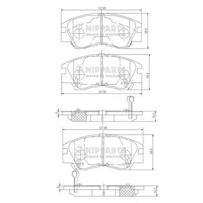 Комплект тормозных колодок, дисковый тормоз