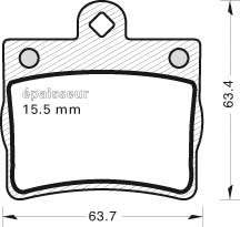 Комплект тормозных колодок, дисковый тормоз