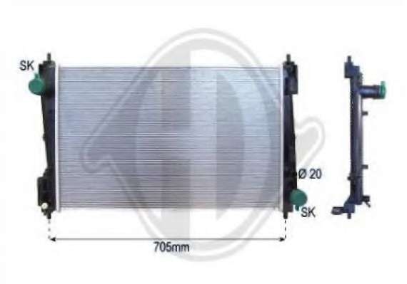 Радиатор, охлаждение двигателя
