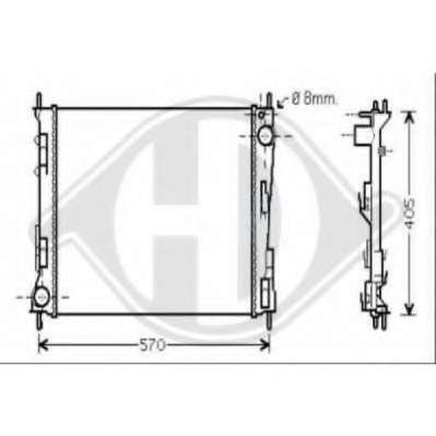 Радиатор, охлаждение двигателя
