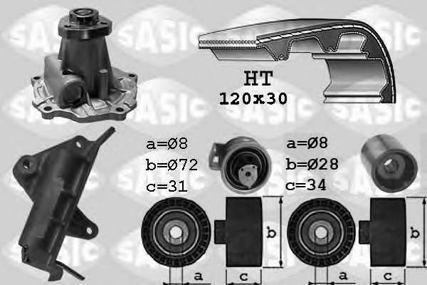 Водяной насос + комплект зубчатого ремня