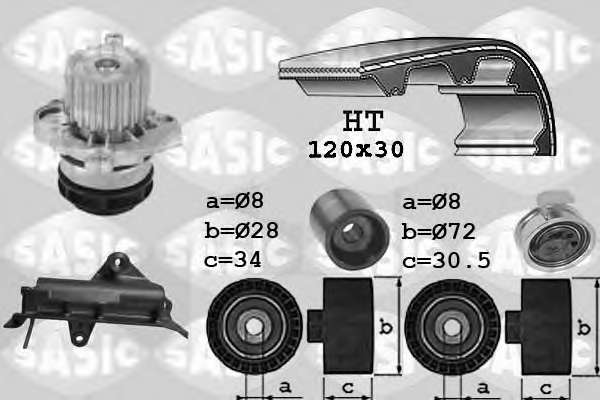 Водяной насос + комплект зубчатого ремня