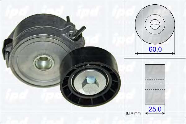 Натяжная планка, поликлиновой ремень