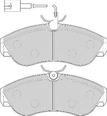 Комплект тормозных колодок, дисковый тормоз