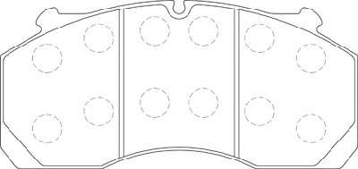 Комплект тормозных колодок, дисковый тормоз