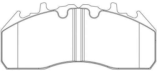 Комплект тормозных колодок, дисковый тормоз