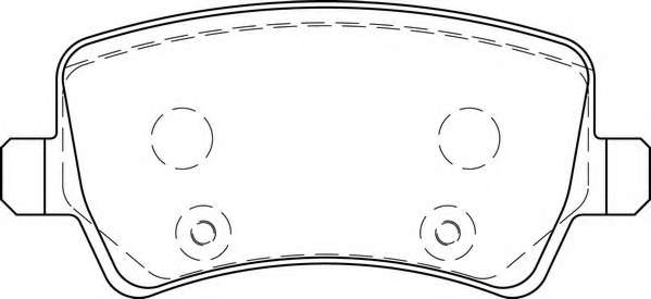 Комплект тормозных колодок, дисковый тормоз
