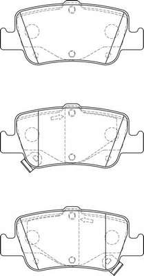 Комплект тормозных колодок, дисковый тормоз
