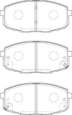 Комплект тормозных колодок, дисковый тормоз