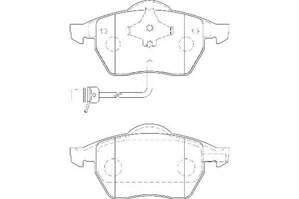 Комплект тормозных колодок, дисковый тормоз