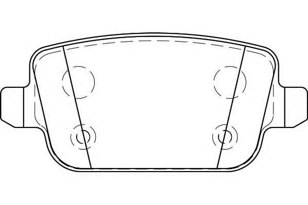 Комплект тормозных колодок, дисковый тормоз