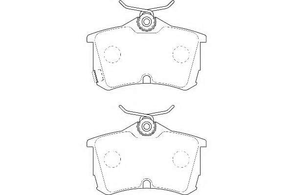 Комплект тормозных колодок, дисковый тормоз
