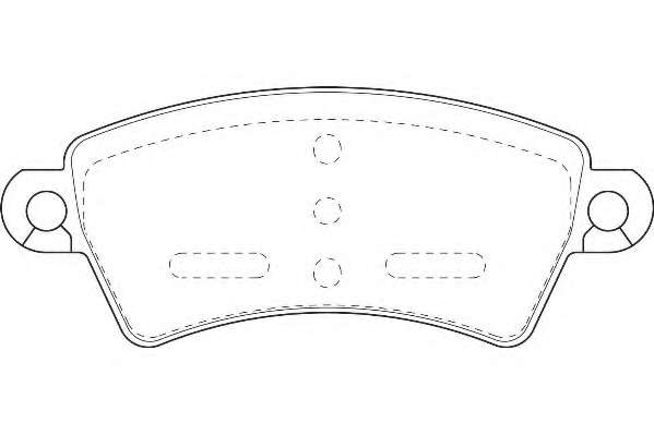 Комплект тормозных колодок, дисковый тормоз