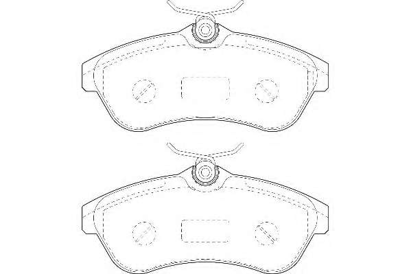 Комплект тормозных колодок, дисковый тормоз