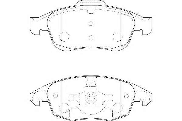 Комплект тормозных колодок, дисковый тормоз