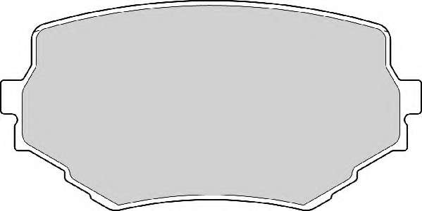 Комплект тормозных колодок, дисковый тормоз