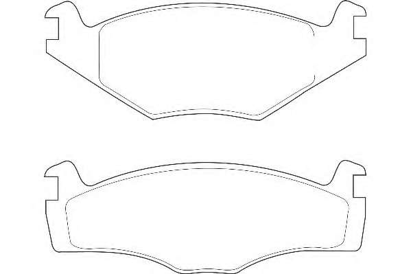 Комплект тормозных колодок, дисковый тормоз