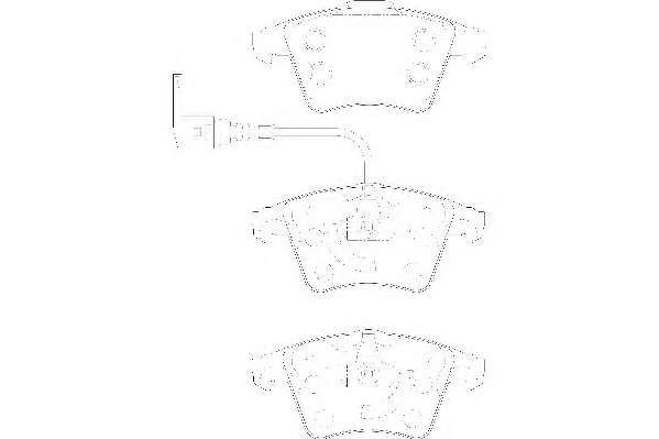 Комплект тормозных колодок, дисковый тормоз