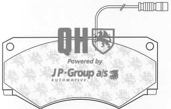 Комплект тормозных колодок, дисковый тормоз