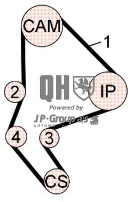 Комплект ремня ГРМ