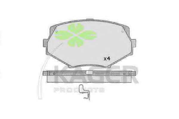 Комплект тормозных колодок, дисковый тормоз