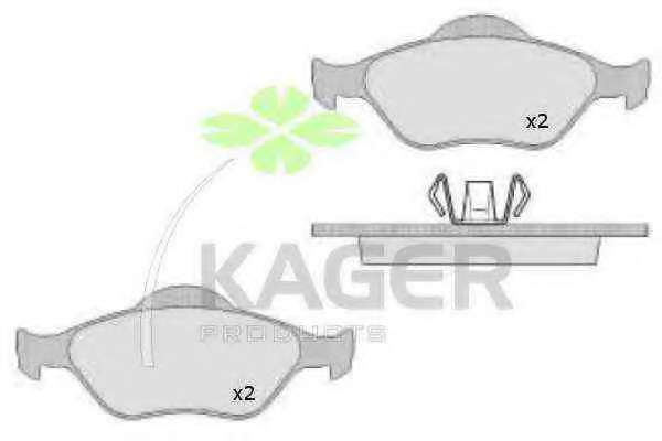 Комплект тормозных колодок, дисковый тормоз
