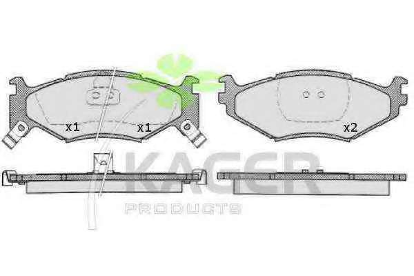 Комплект тормозных колодок, дисковый тормоз