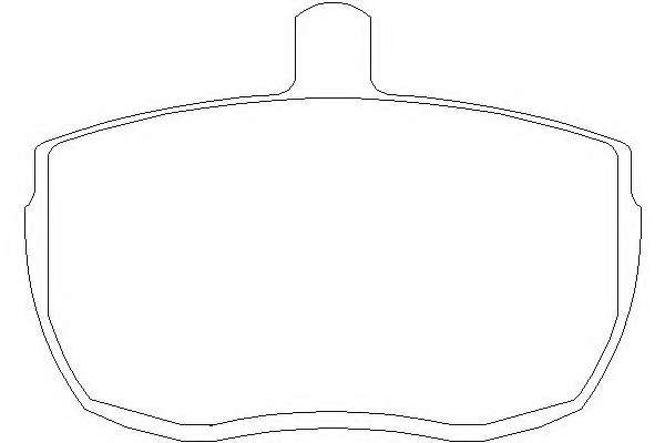 Комплект тормозных колодок, дисковый тормоз